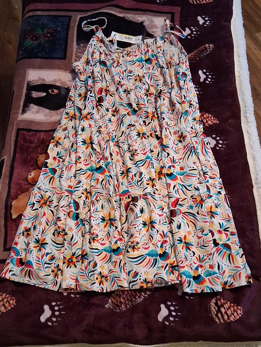 Ariat Multicolor Floral Tiered Maxi Skirt